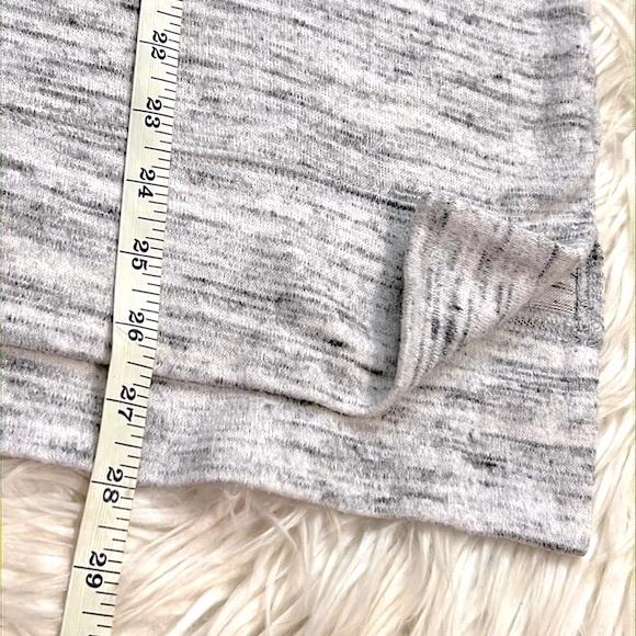 Aerie Oversized Long Sleeve Crewneck Pullover Sweatshirt Marled Grey Size S - Picture 4 of 9